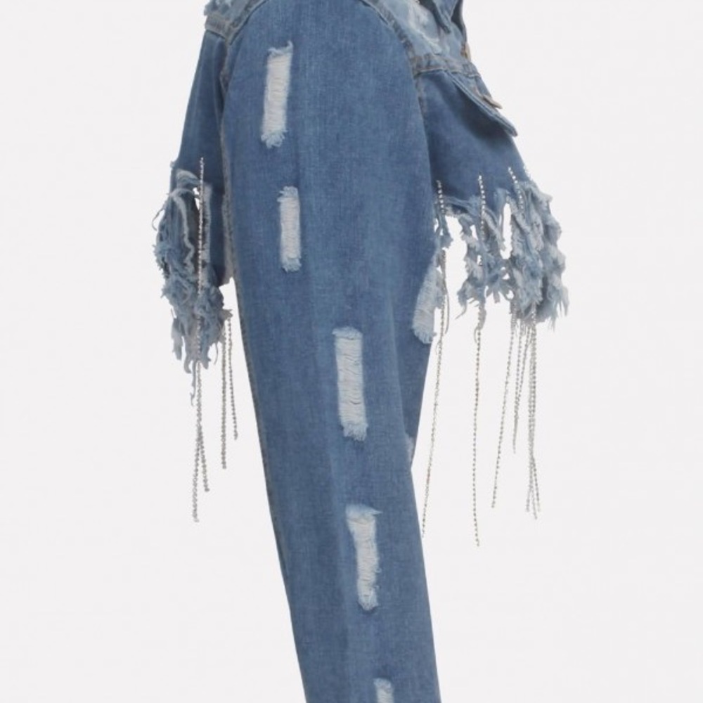 Distressed Denim Jacket